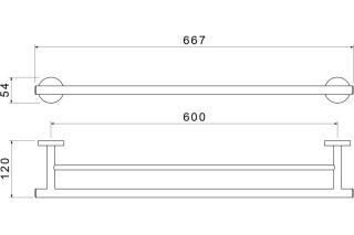 Полотенцедержатель Aquatek Оберон AQ4230MB черный